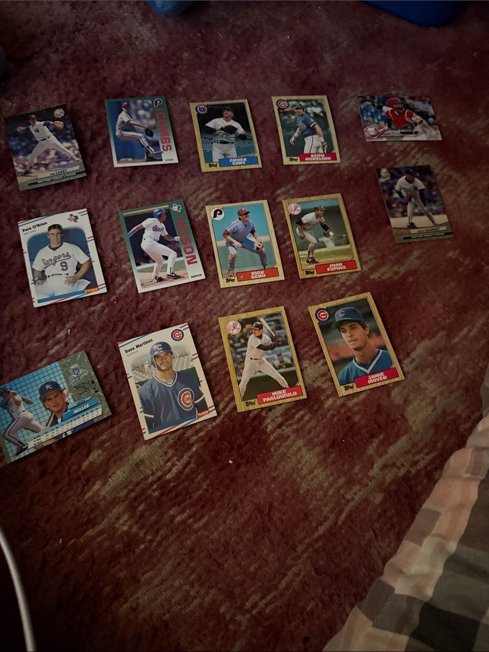 Vintage Baseball Card Lot - Multi Color